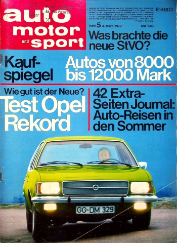 Deckblatt Auto Motor und Sport (05/1972)